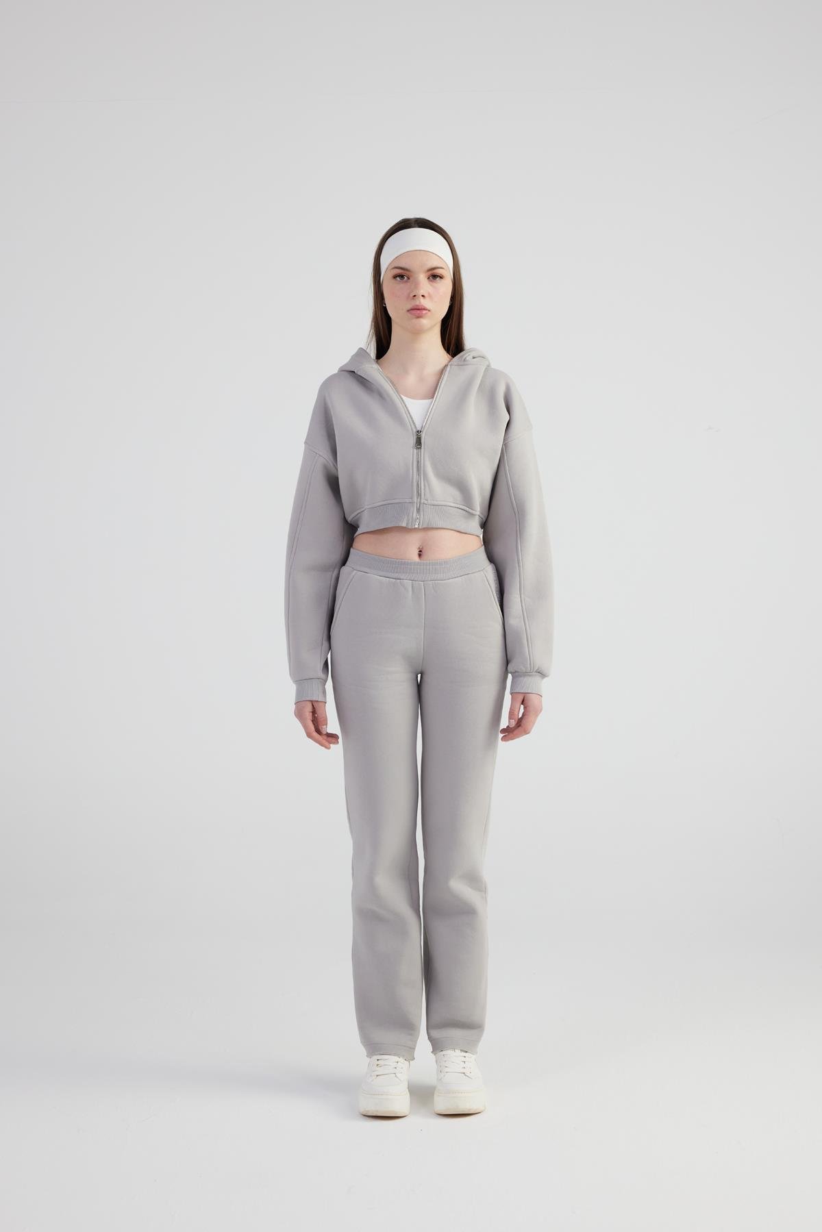 Mixed Sweatpants Gray