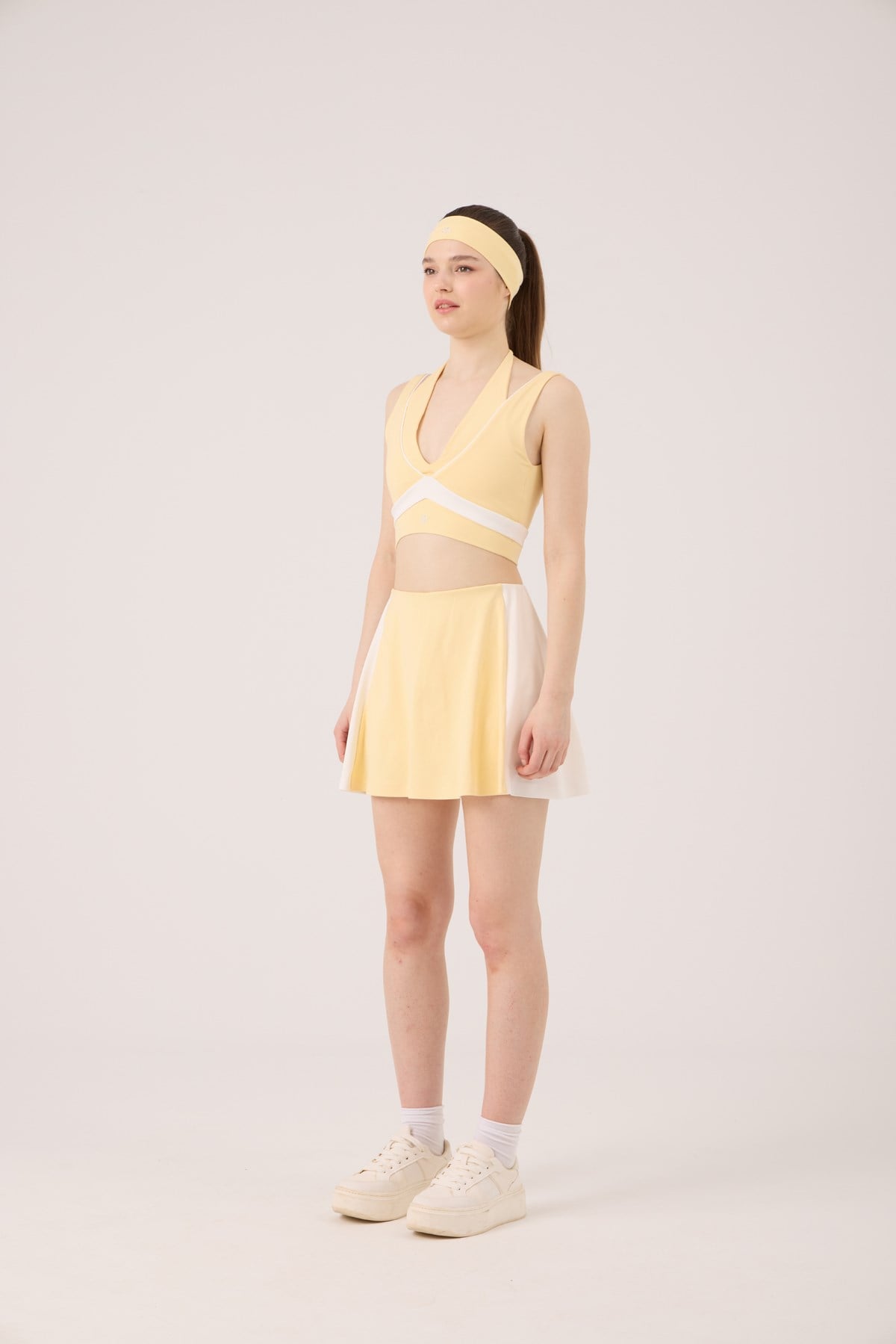 High Waist Stella Short Skirt Yellow