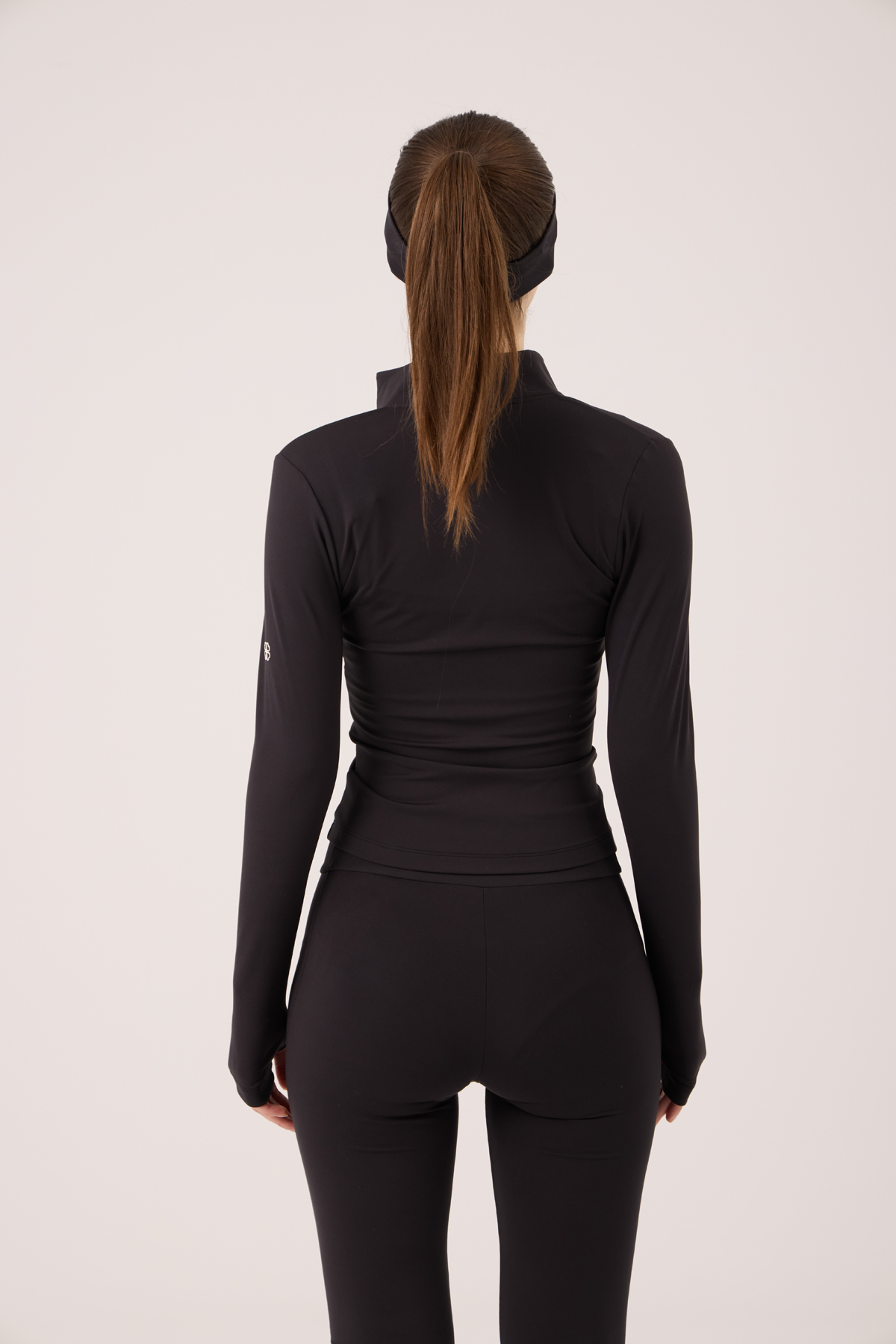 Parmak Detaylı Fermuarlı Fabiola Ceket Siyah