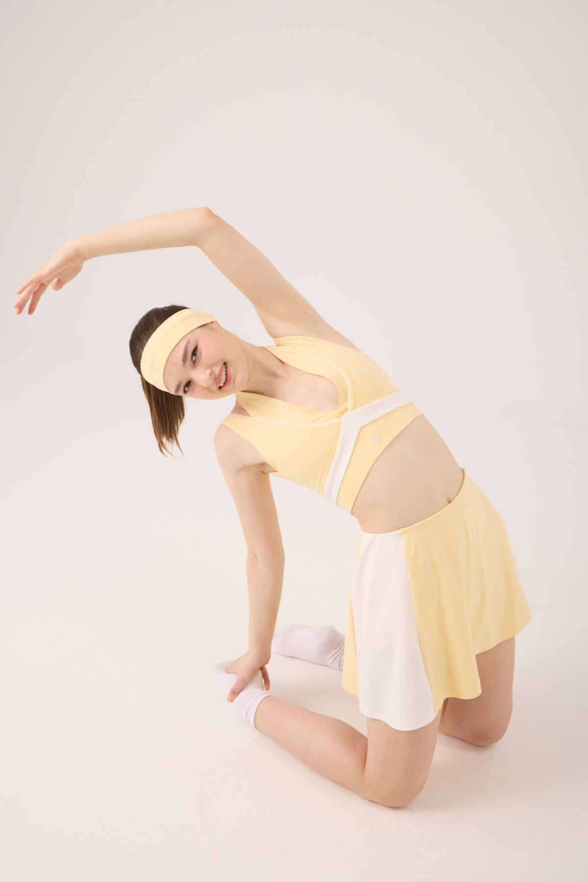 High Waist Stella Short Skirt Yellow