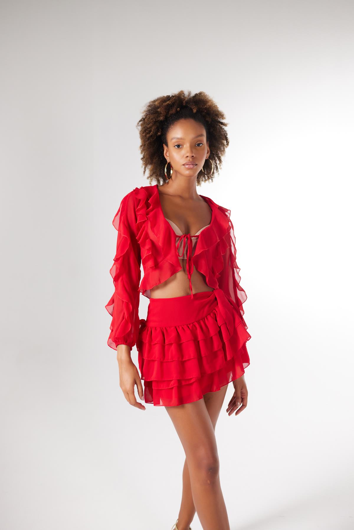 Elsa Blouse Red