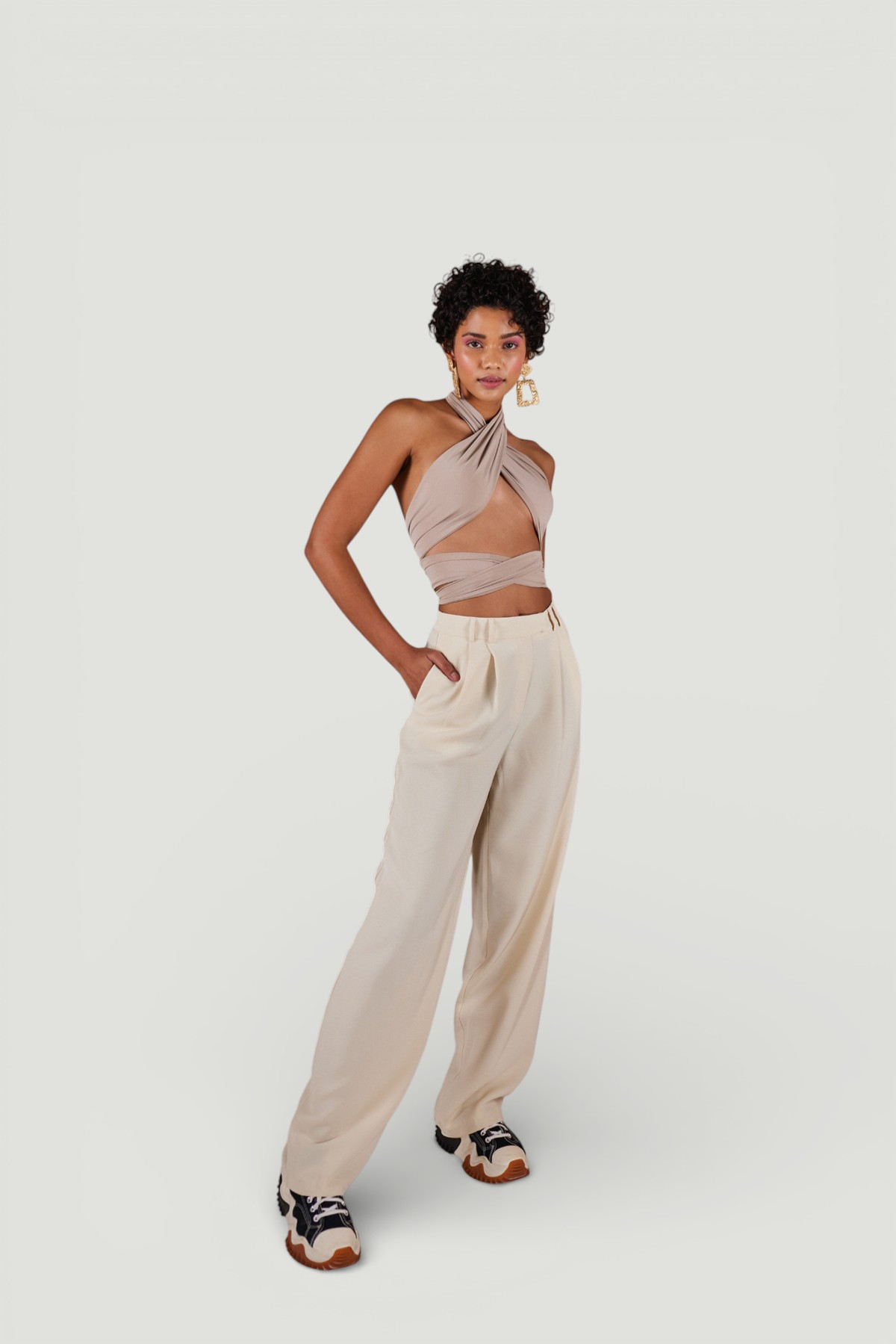 Palasia Trousers Beige