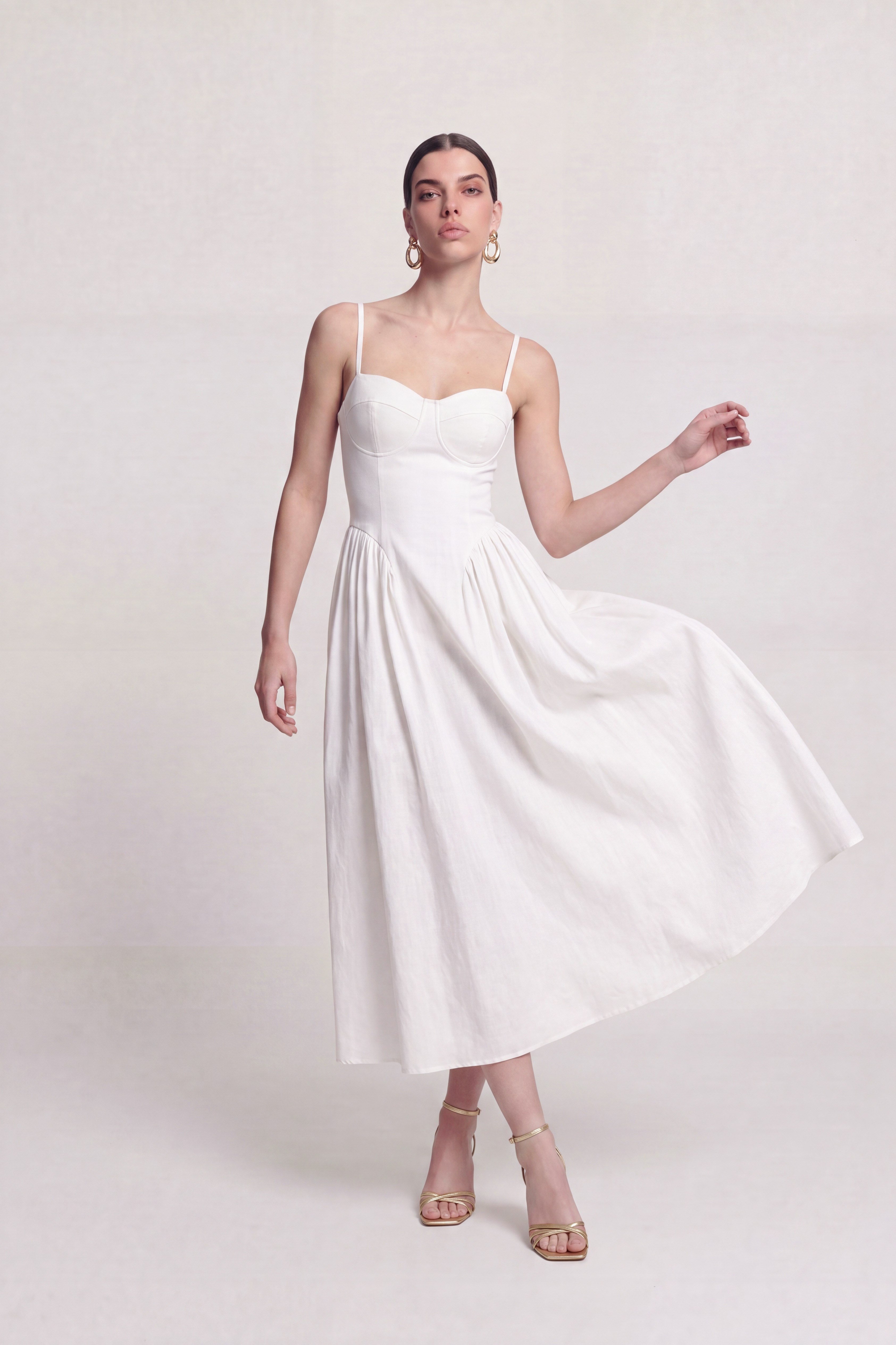 Bridged Dress White