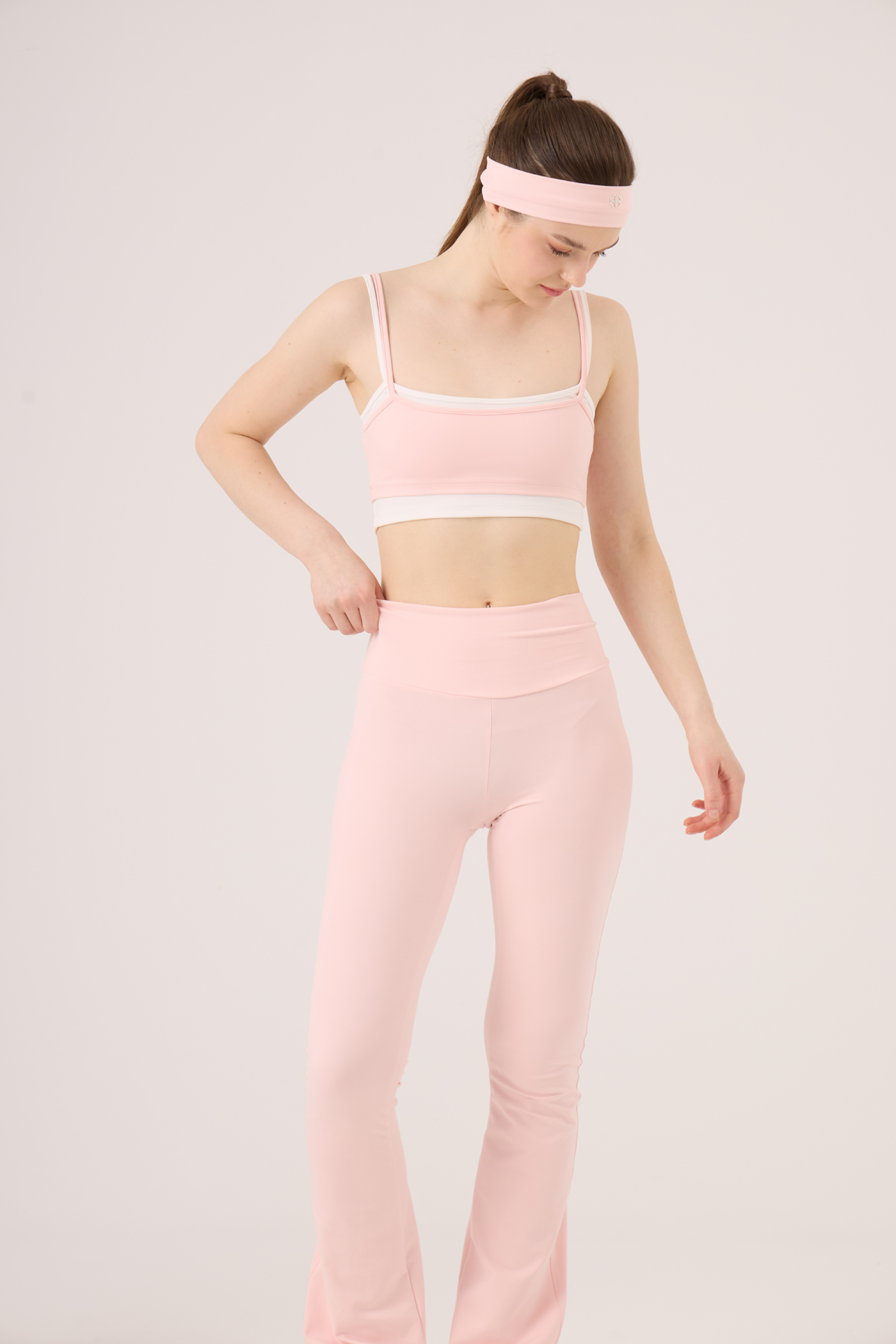 Double-Layer Strappy Fabiola Bustier Pink