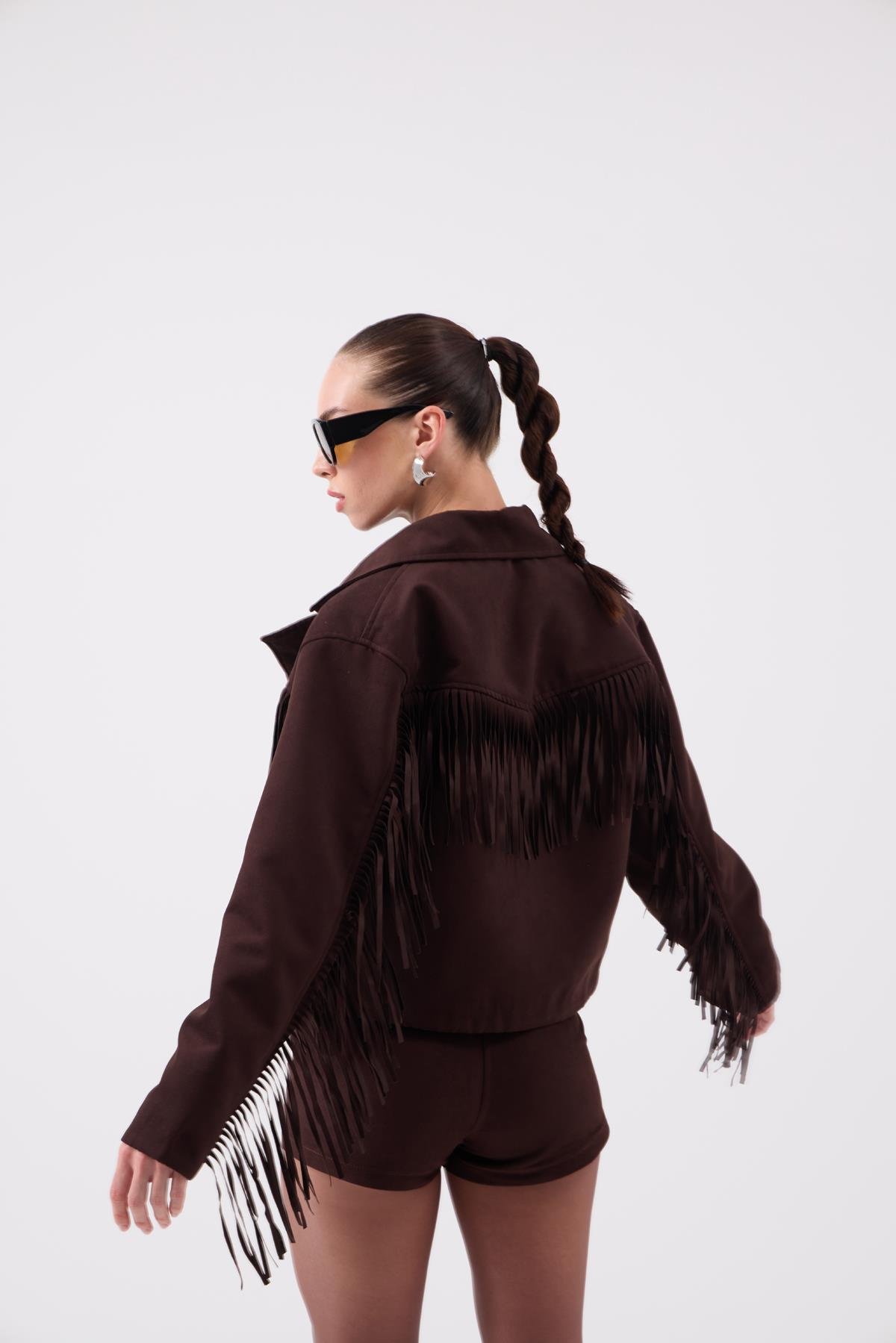 Valeri Suede Jacket Brown