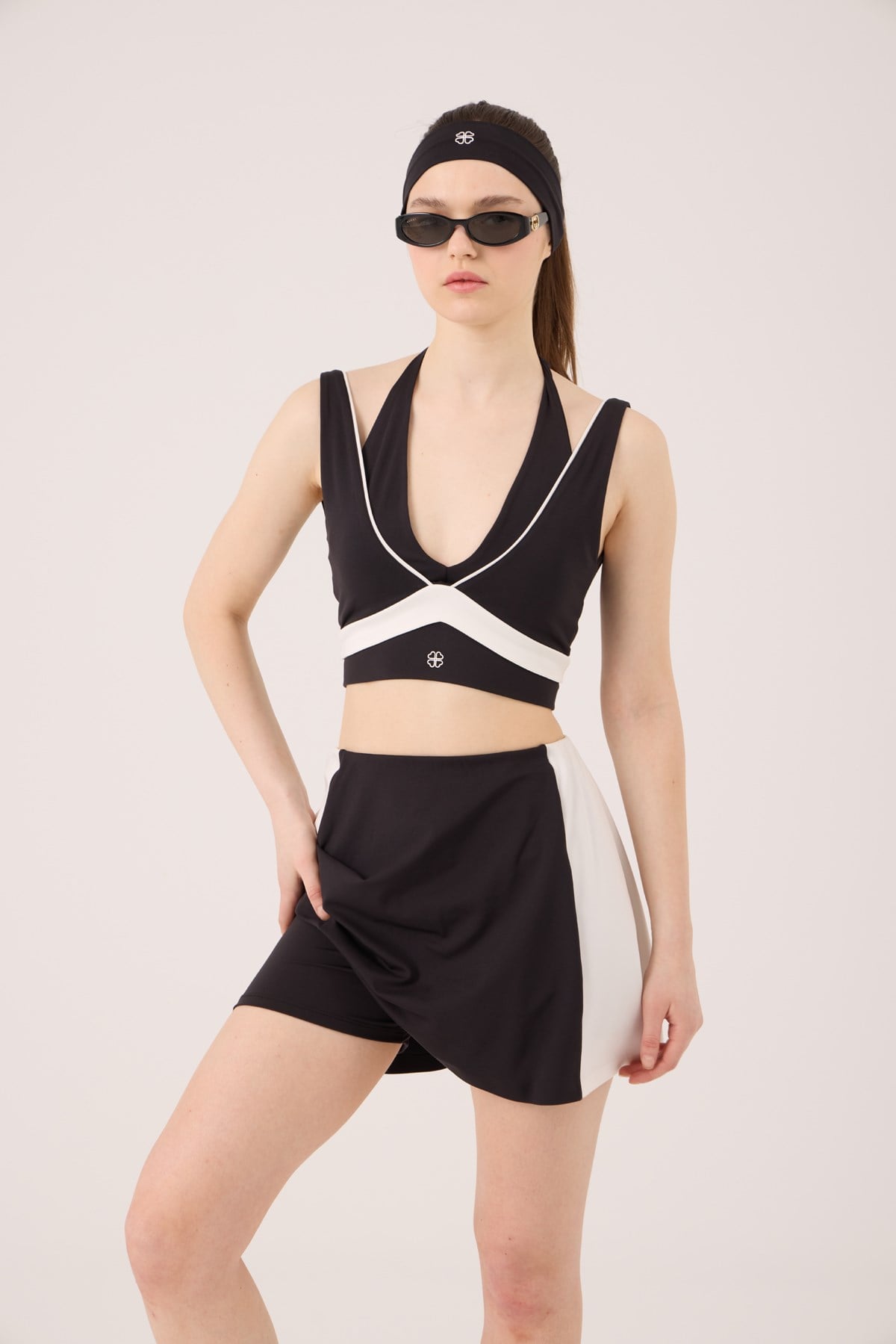  High Waist Stella Short Skirt Black