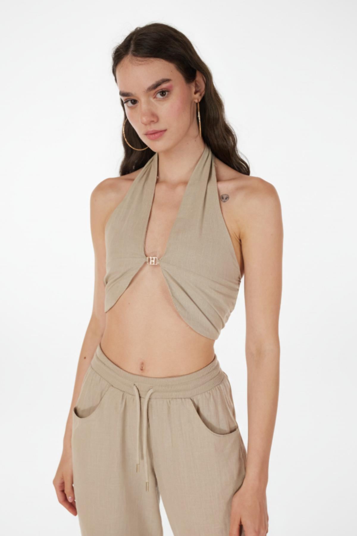 Rise Accessory Blouse Beige