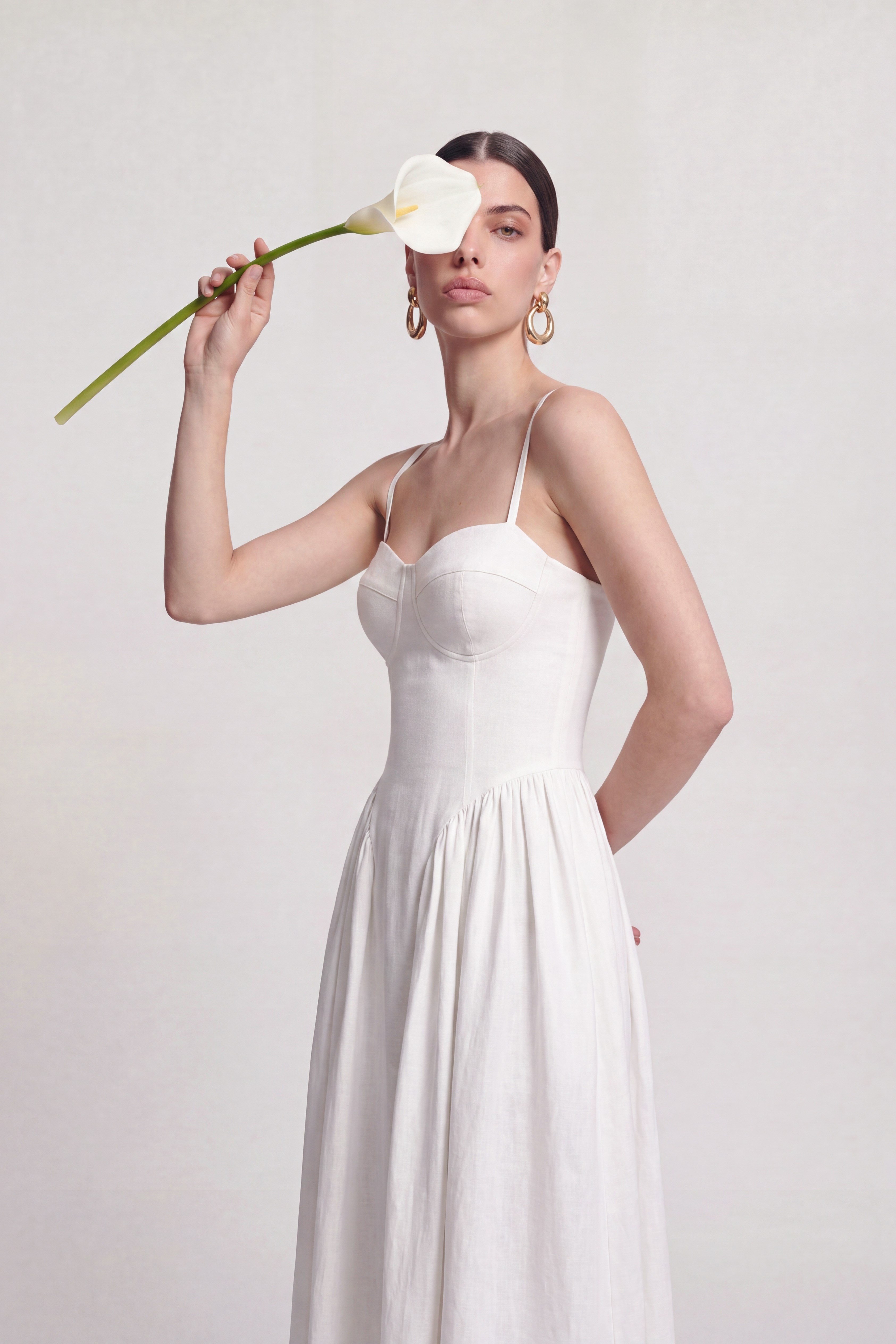 Bridged Dress White