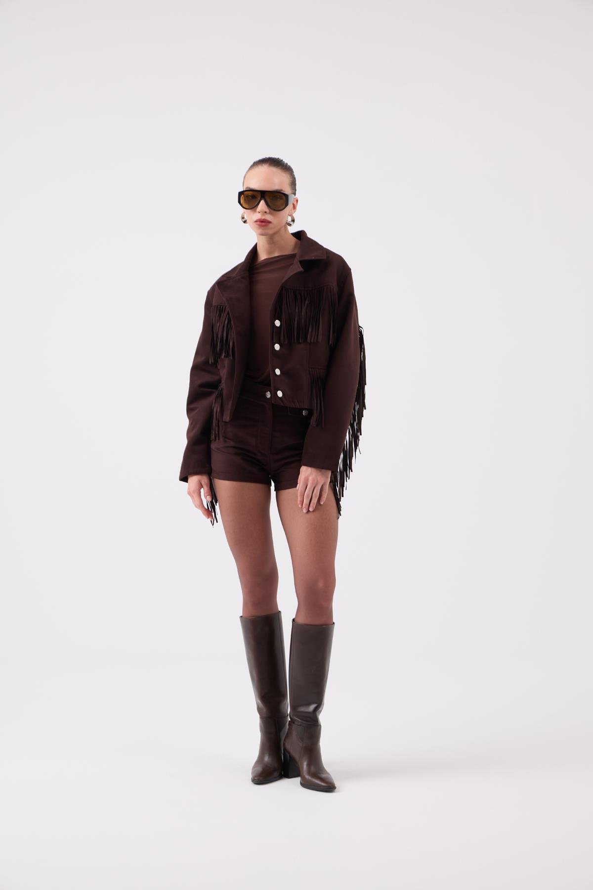 Valeri Suede Jacket Brown