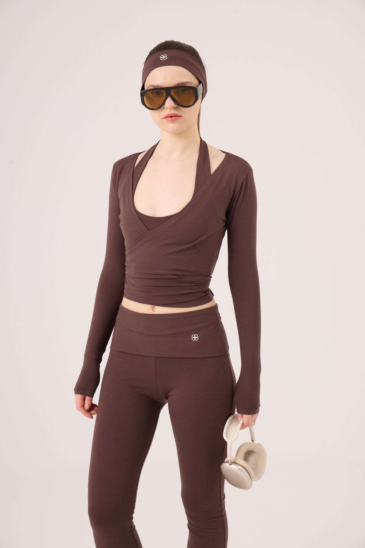 Bağlamalı Crop Kesim Ellen Bolero Kahve