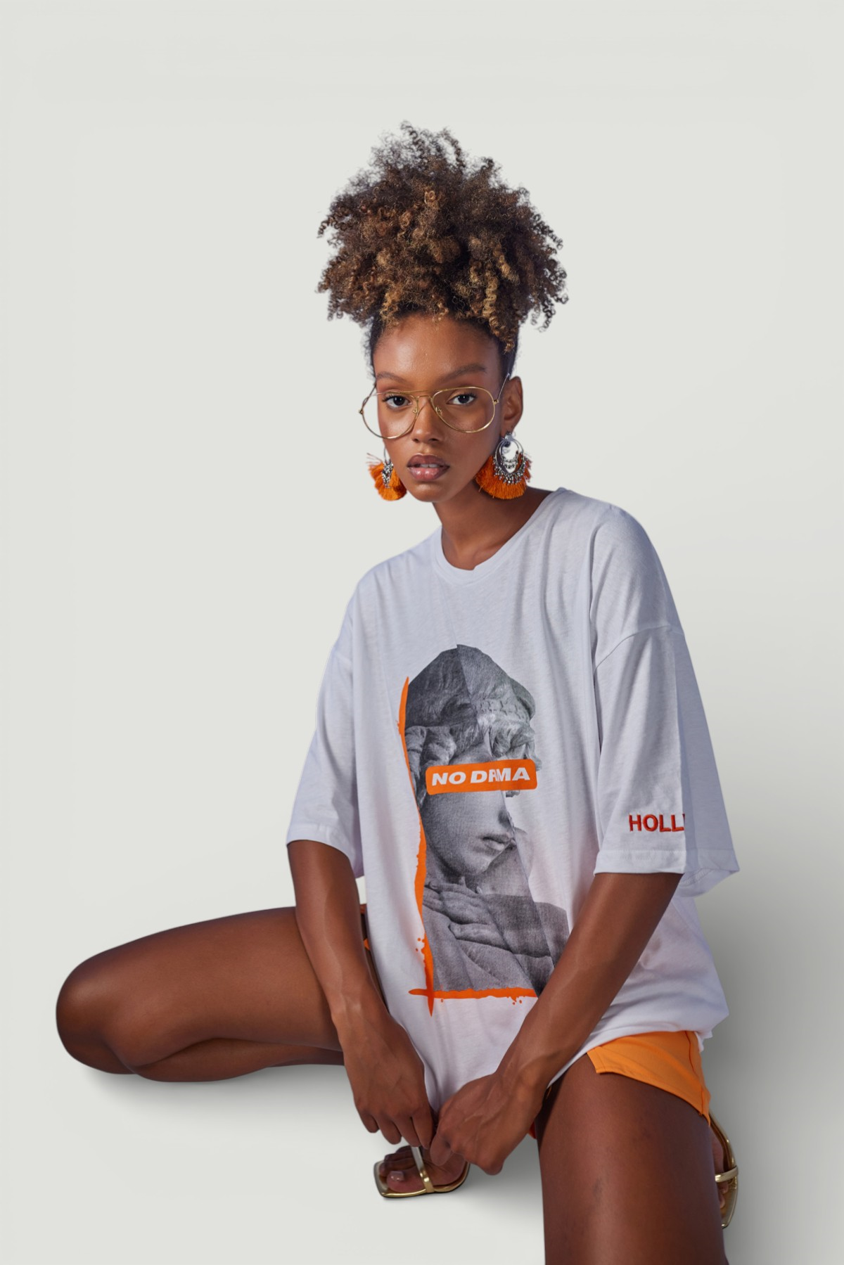Drama T-Shirt Beyaz