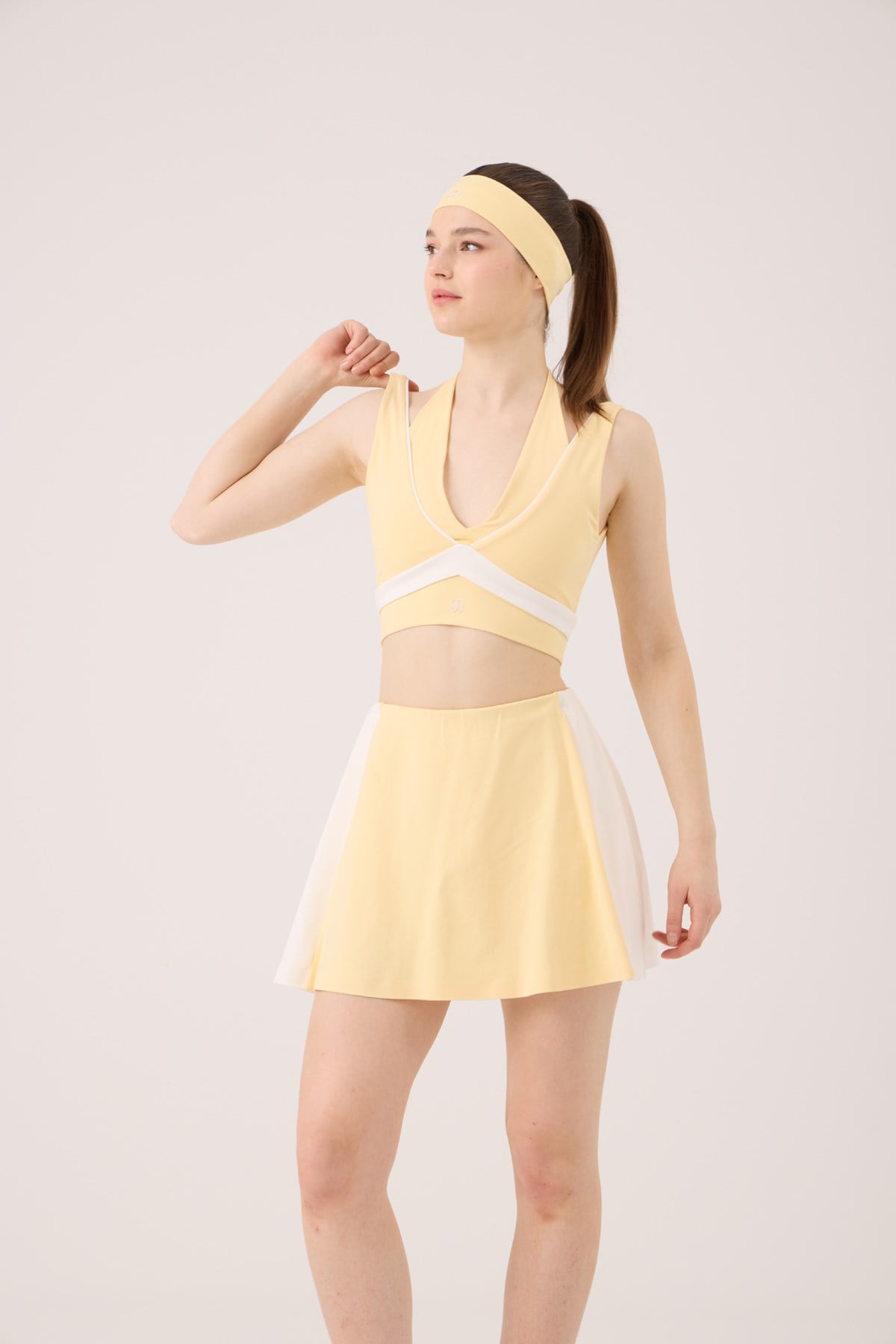 High Waist Stella Short Skirt Yellow