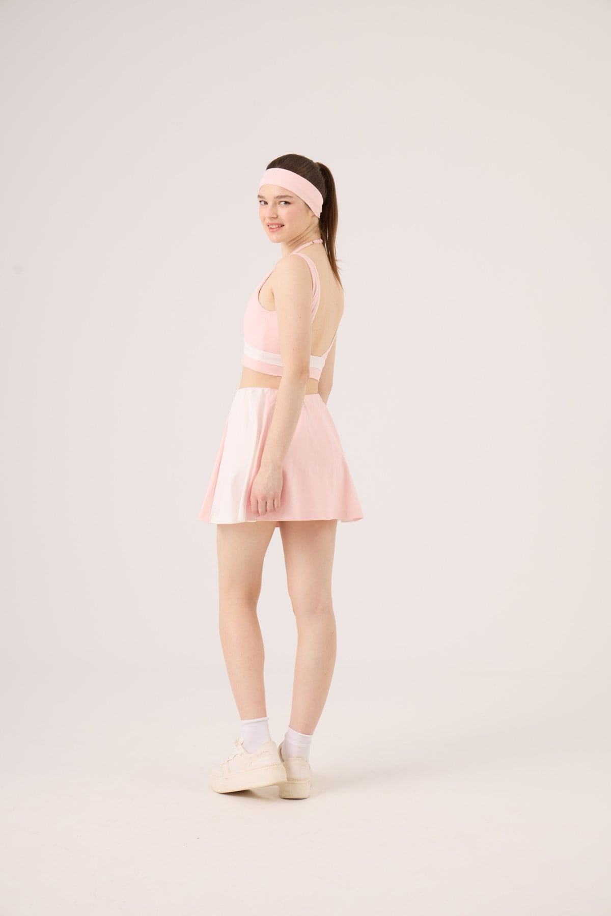 High Waist Stella Short Skirt Pink