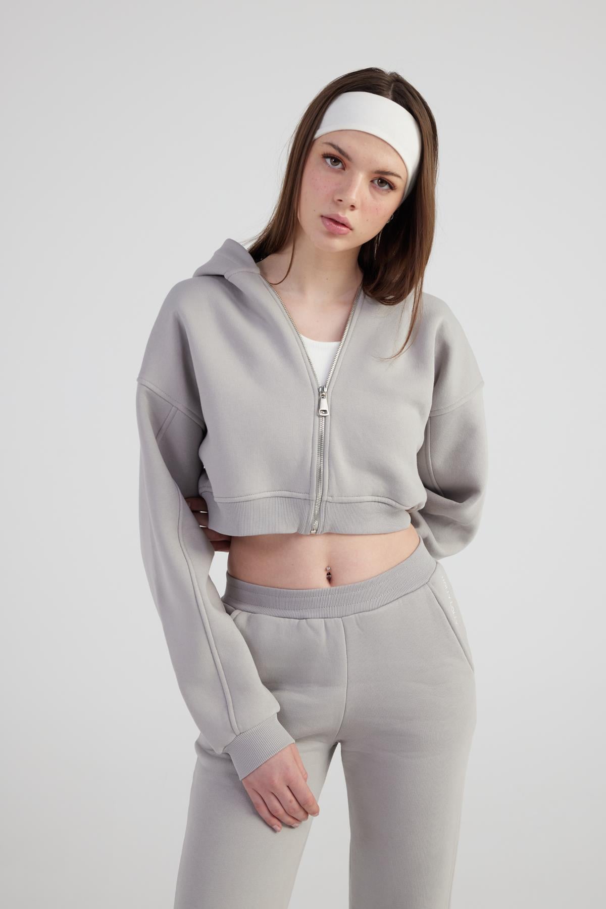 Mixed Sweatshirt Gray