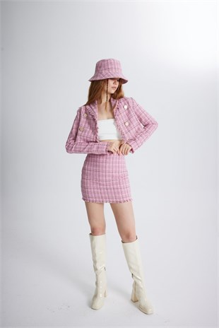 Tweed Jacket Pink