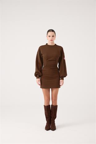 Nancy Dress Brown