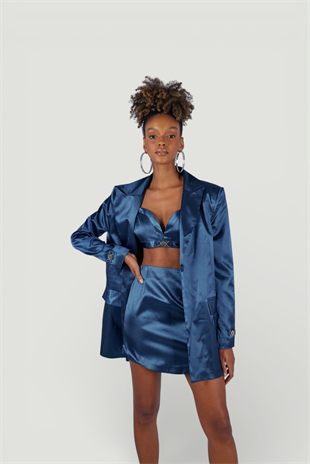 Fancy Bustier Dark Blue