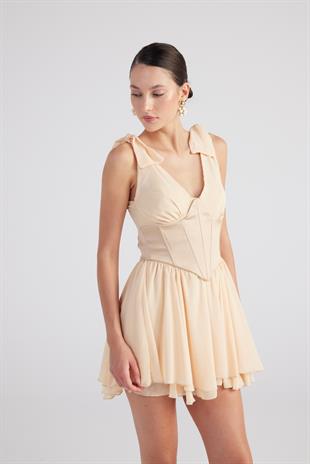 Fiona Dress Beige