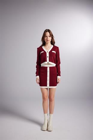 Elias Knitwear Set Burgundy