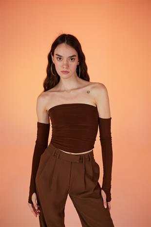 Smooth Blouse Brown