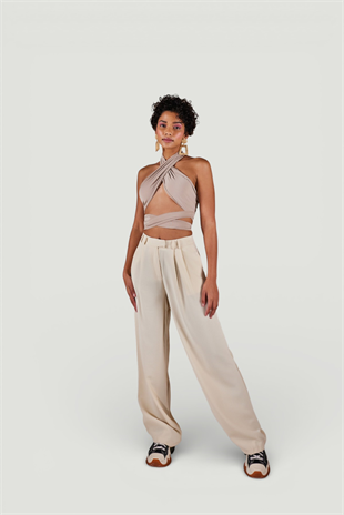 Palasia Trousers Beige