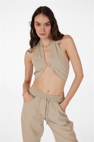 Rise Accessory Blouse Beige