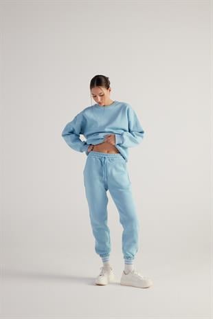 Fluffy Sweatpants Blue