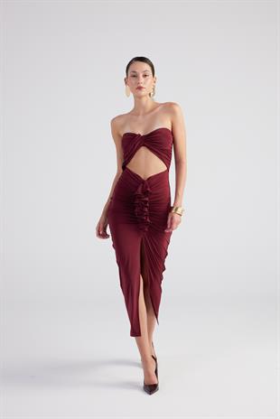 Hailey Dress Claret Red