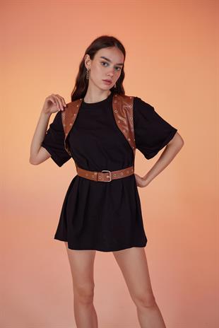 Vest Kemer Kahverengi