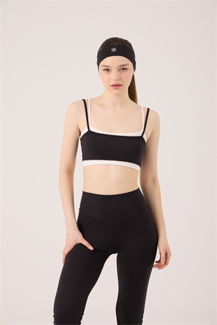 Çift Katlı Askılı Fabiola Büstiyer Siyah