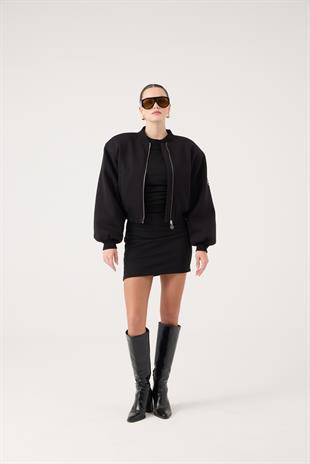 Parker Bomber Jacket Black