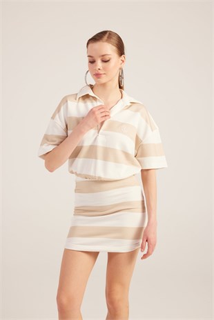 Pamela Dress Beige