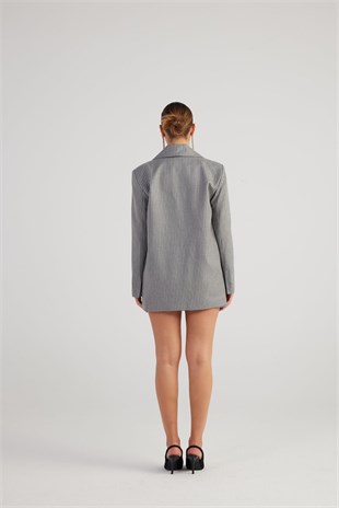 Eden Blazer Jacket Gray