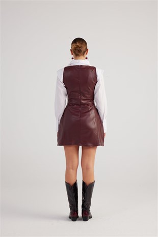 Larissa Dress Claret Red