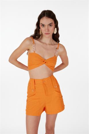 Rise Chain Blouse Orange