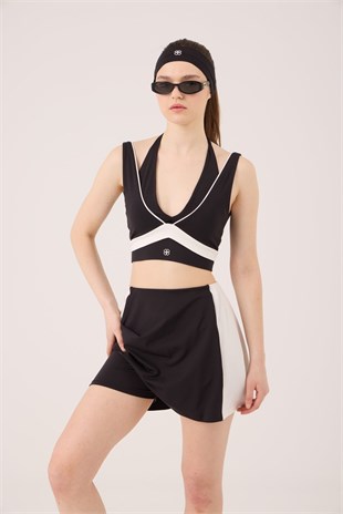  High Waist Stella Short Skirt Black