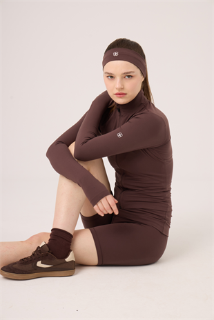 Parmak Detaylı Fermuarlı Fabiola Ceket Kahve