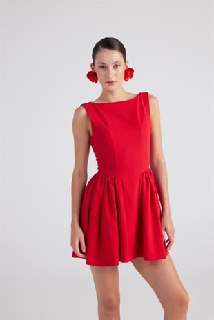 Alena Dress Red