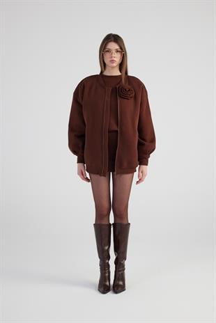 Alexa Bomber Jacket Brown