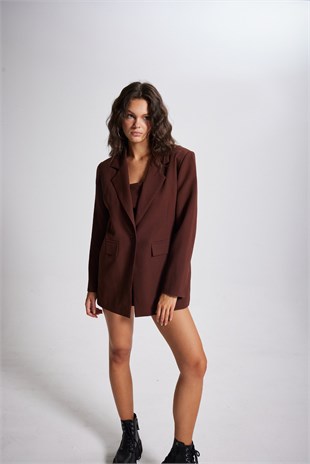 Panky Blazer Ceket Kahve