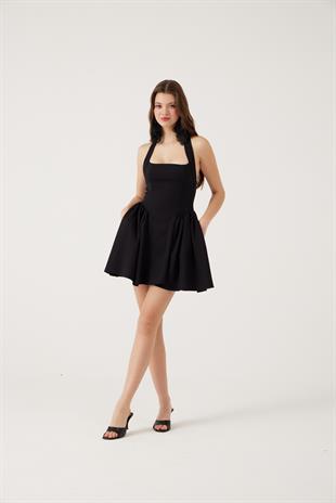 Cepli Mini Felici Elbise Siyah 