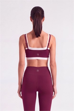 Fabiola Bustier Burgundy