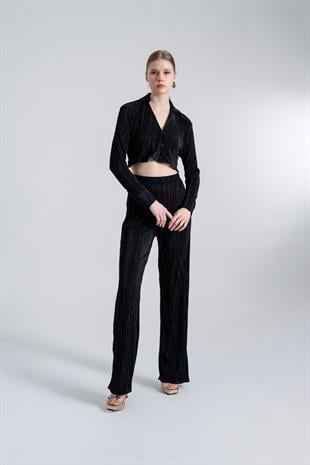 Comfy Crop Shirt Black