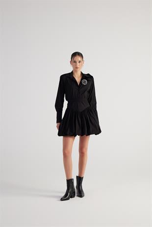 Beli Lastikli Mini Balon Lexi Etek Siyah