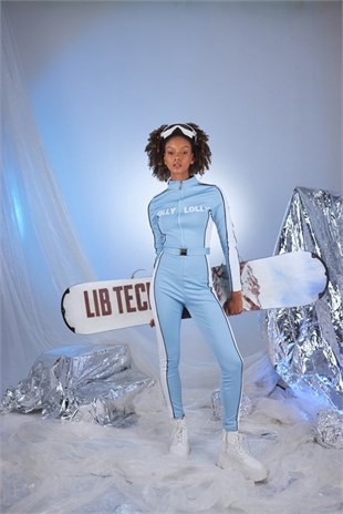 Snowy Rompers Blue