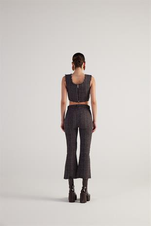 Tweed Trousers Black