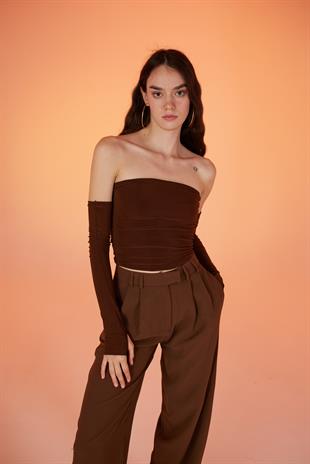 Smooth Blouse Brown