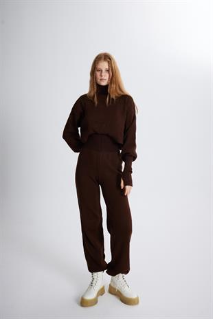 Alt Üst Triko Thinky Takım Kahverengi