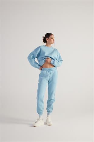 Fluffy Sweatpants Blue