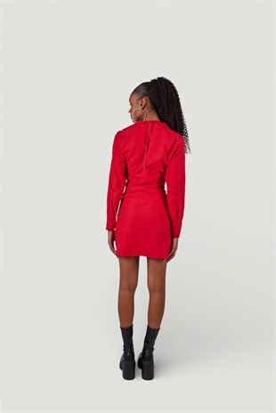 Roar Dress Red